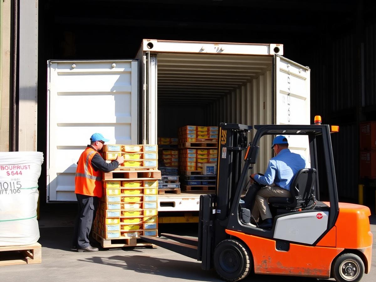 40 ft Reefer Loading